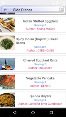 Indian Recipes android App screenshot 0