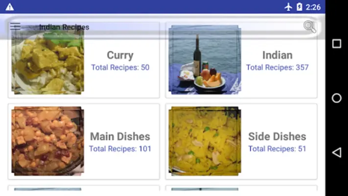 Indian Recipes android App screenshot 1