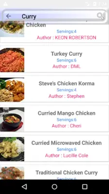 Indian Recipes android App screenshot 2