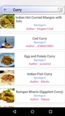 Indian Recipes android App screenshot 3