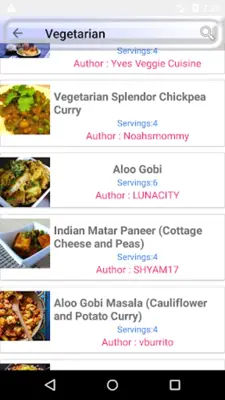 Indian Recipes android App screenshot 4