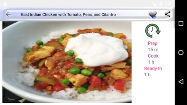 Indian Recipes android App screenshot 8